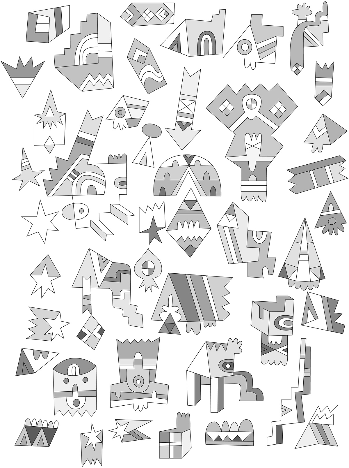vector html5 generative art pattern