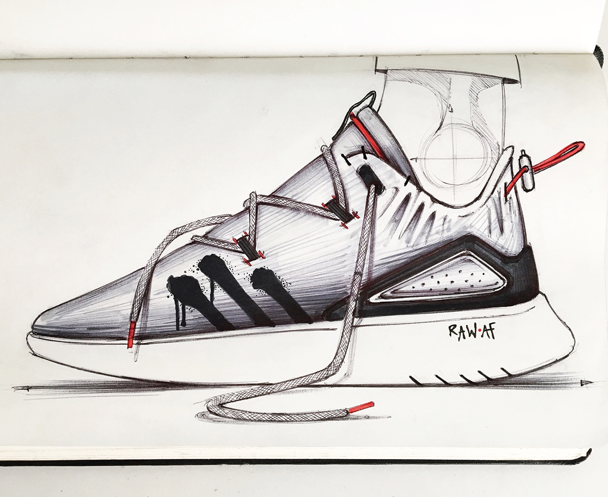 sketch shoes footwear apparel design sketchbook