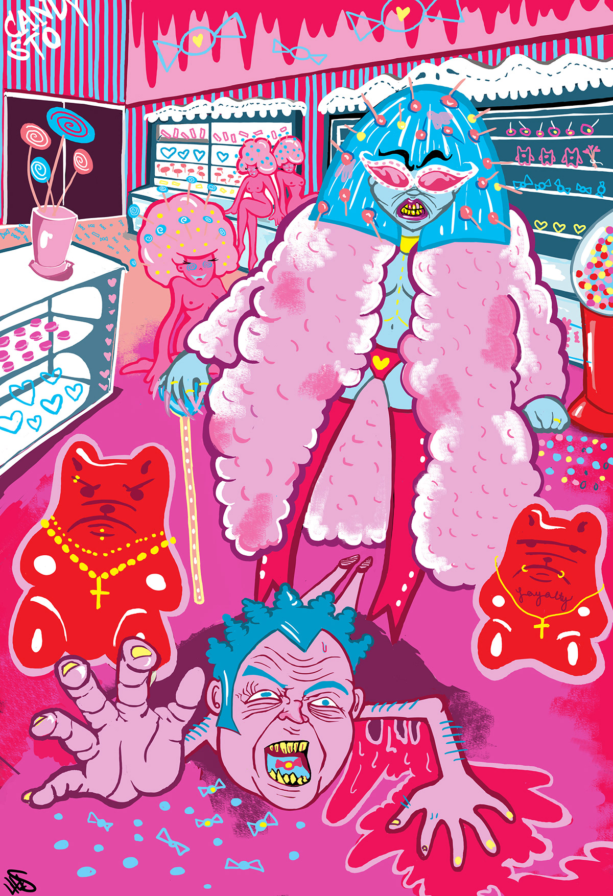 Candy gangster Gummi Bears evil