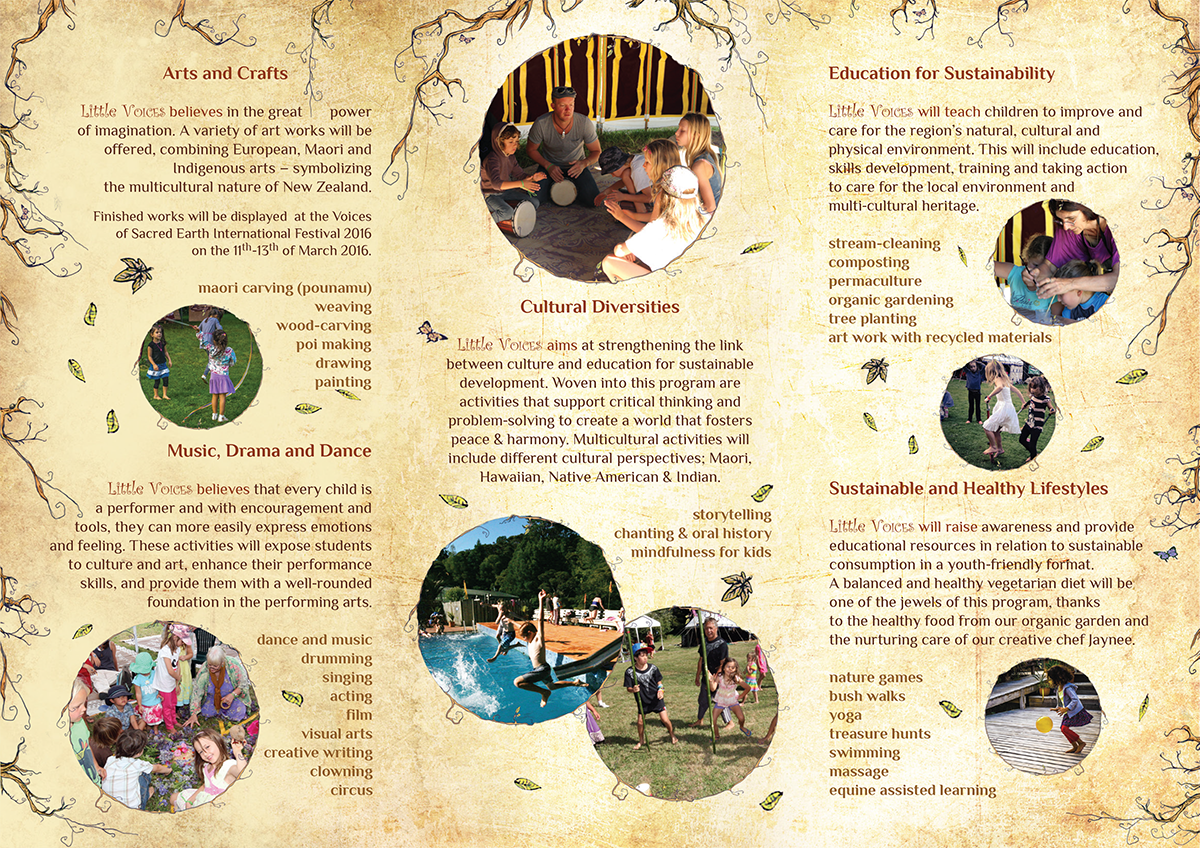 brochure three-fold design children Event tri-fold