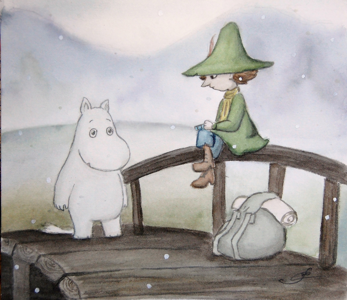 Moomin and Snufkin