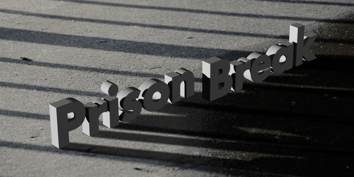compositing 3D typographic animated type
