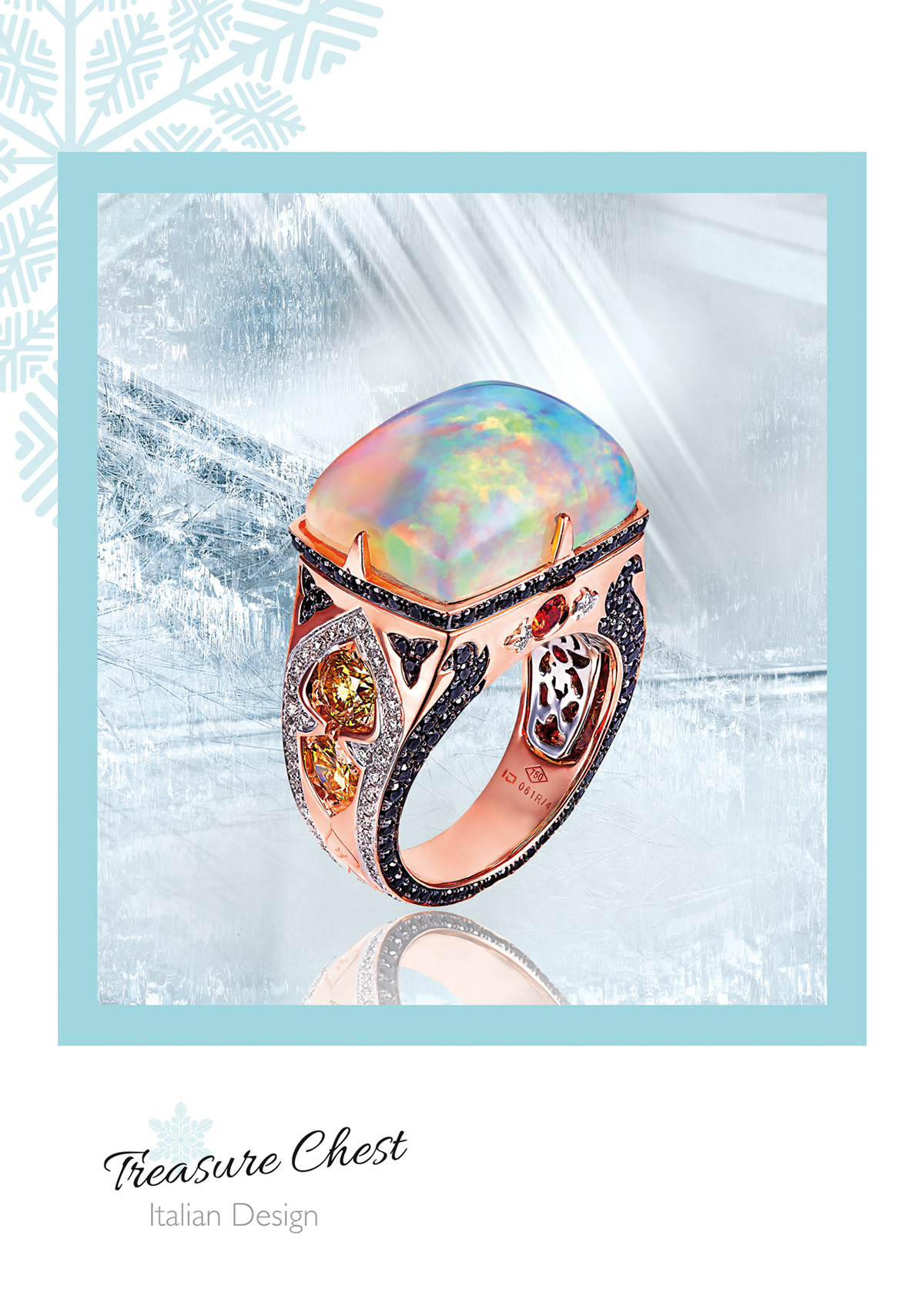 3D orvieto ring jewel treasure Alhambra lava ice cathedral cave showroom Island nackle diamonds gold