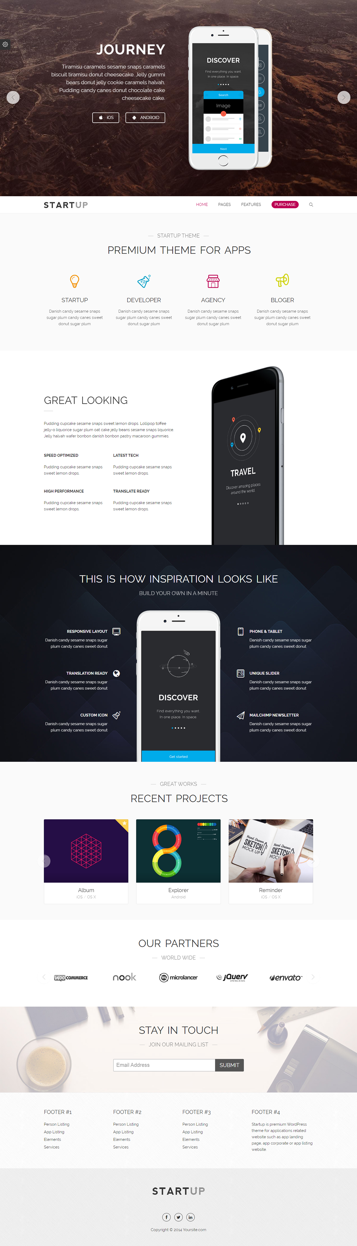 app contact form creative landing page mailchimp marketing   modern subscribe form video background