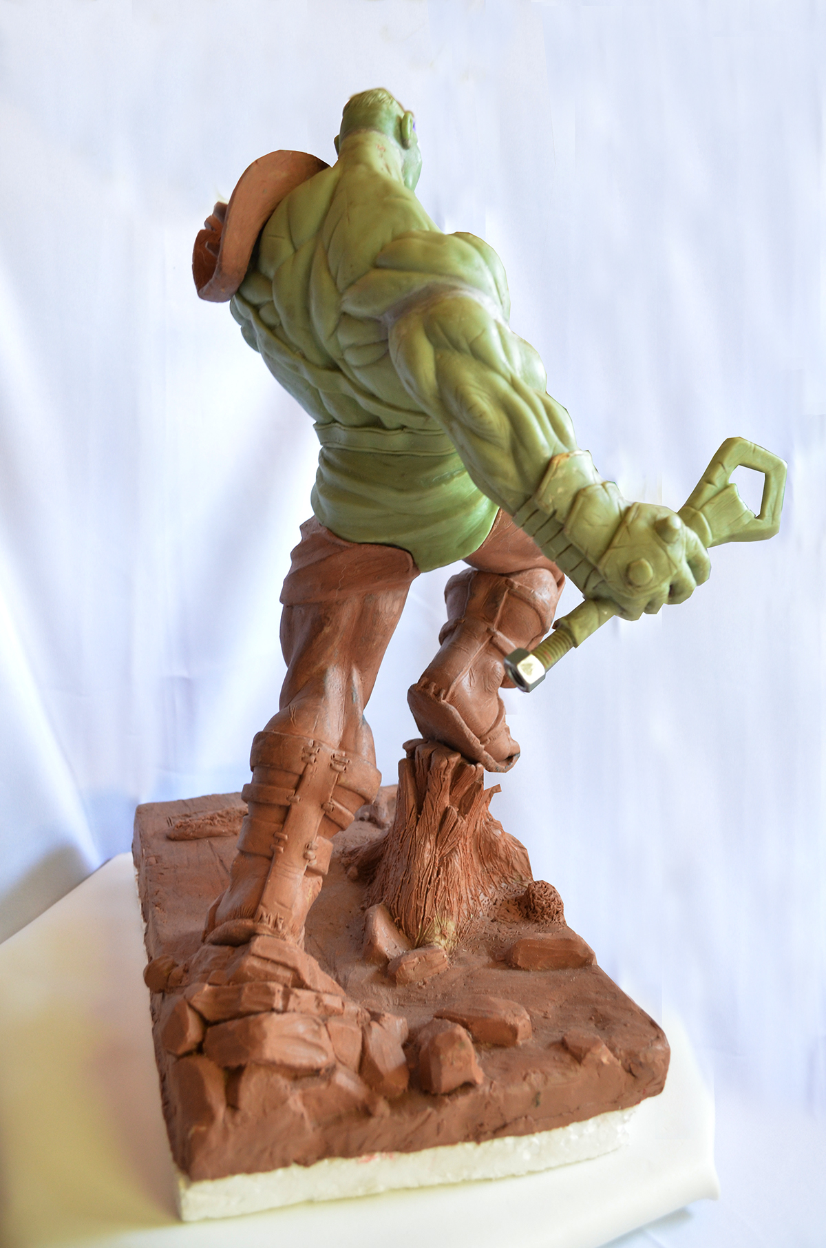 Hulk marvel Gladiator gladiador sculpture escultura clay comics