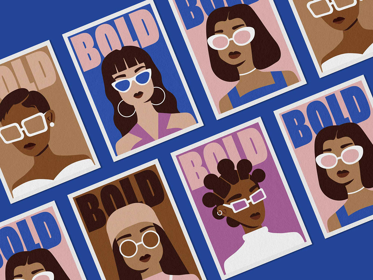 characters bantu knots Sunglasses women women empowerment feminism personal project women's day Diversity