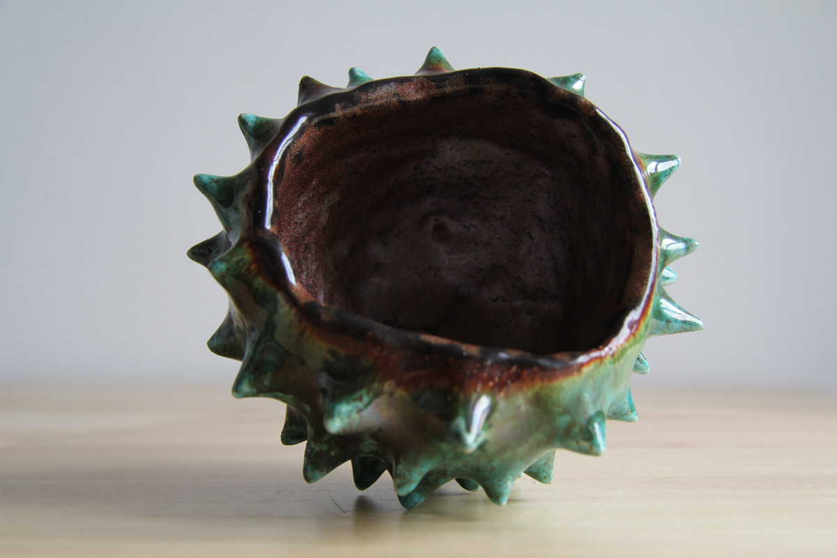 ceramic Pottery chestnut bowl