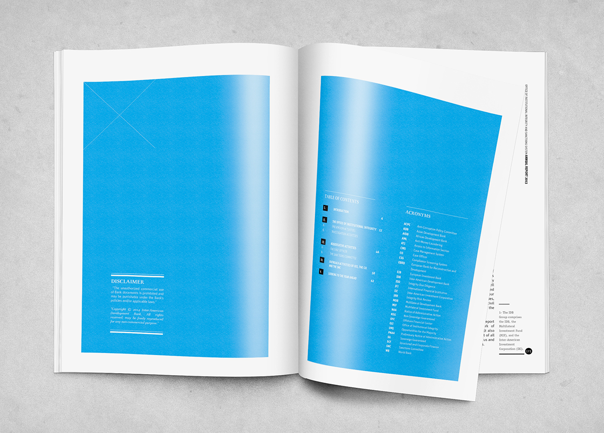 BID IDB IDB Bank informe design editorial book magazine