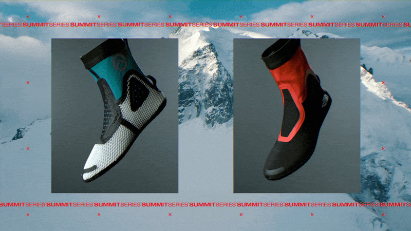 animation  color direction motion motion graphics  mountains northface shoes sport type