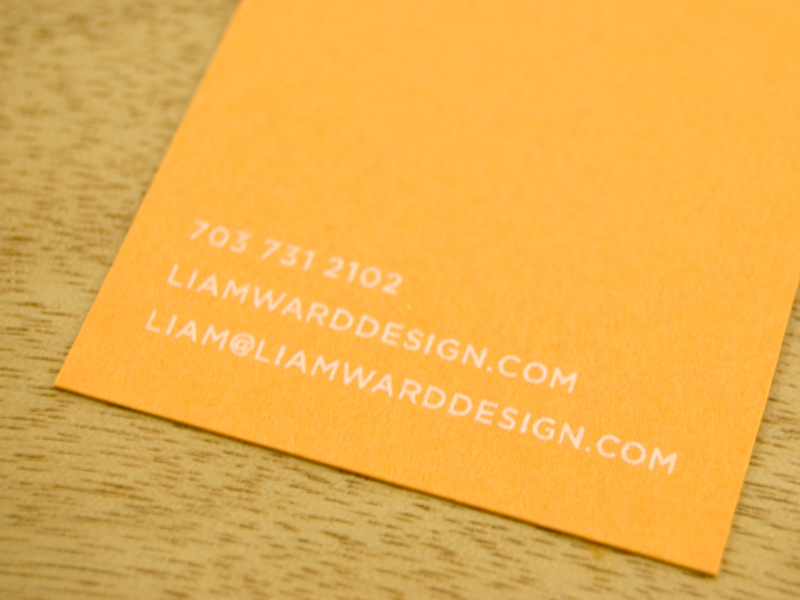 business cards business card Business Cards SILK screen silkscreen silk-screen orange print ink brand Printing Custom