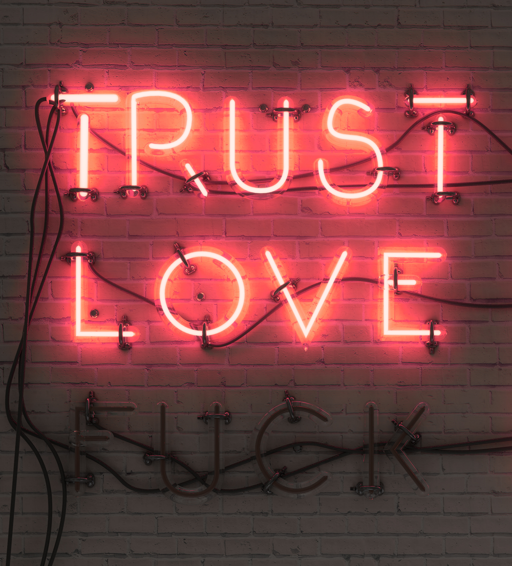 New Trust Me Love Me Fvck Me Beer Pub Acrylic Neon Light Sign 14"X8" 