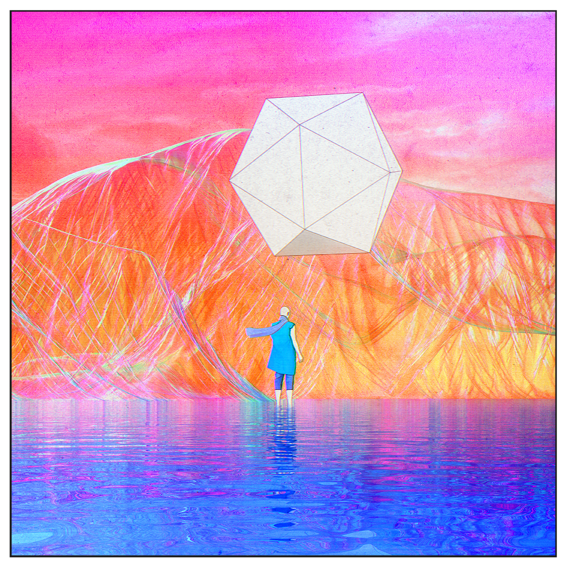 personal project album cover square ratio 1:1 Colourful  surreal surrealistic
