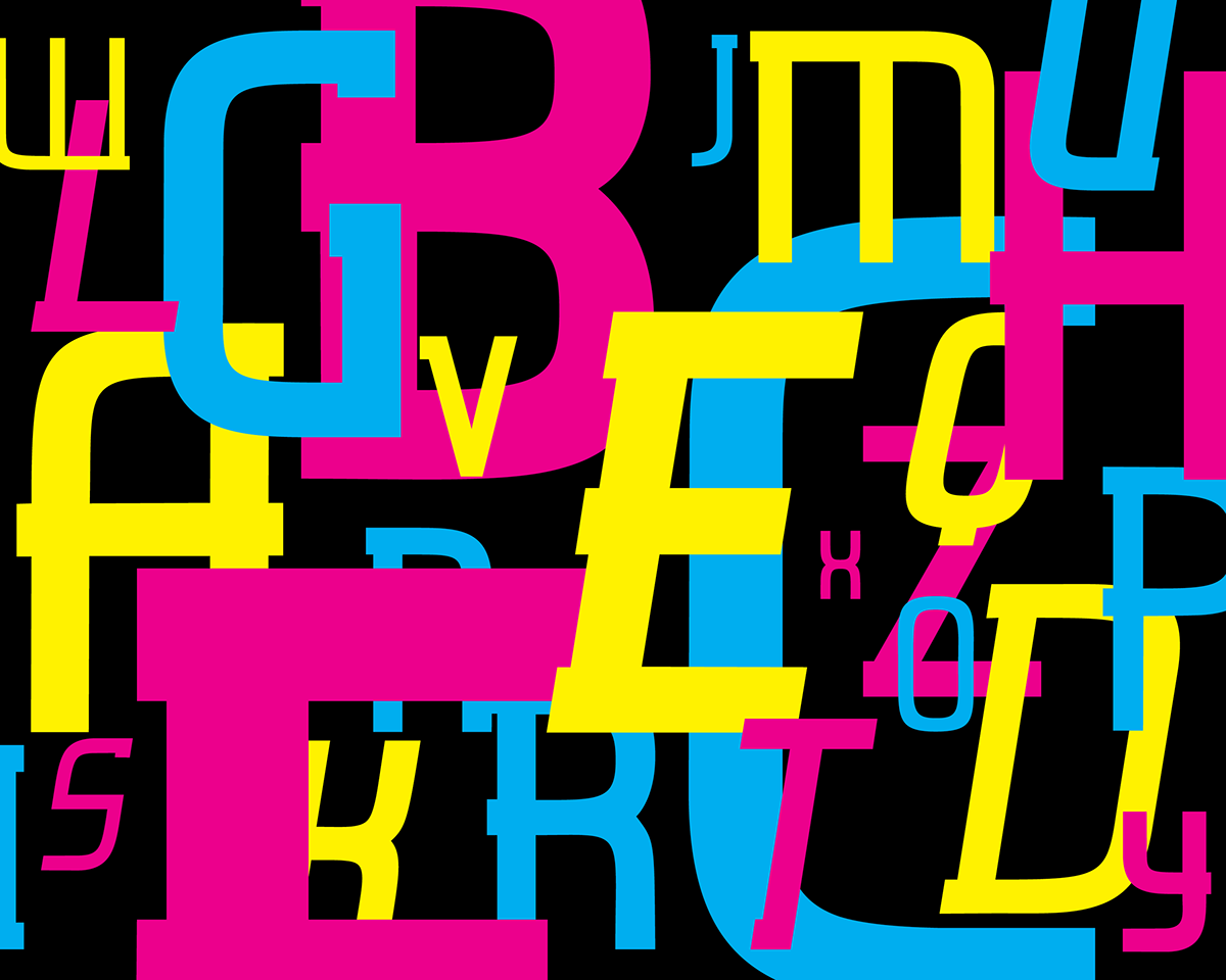 Adobe Portfolio Typeface design typefacedesign lasvegas city bright CYMK