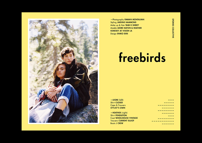 storiescollective ONTHEROAD freebirds editorial Layout fashionlayout fashioneditorial design layoutdesign