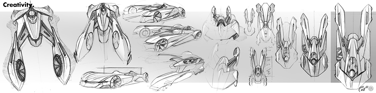volkswagen concept Gaming Gran Turismo sketches