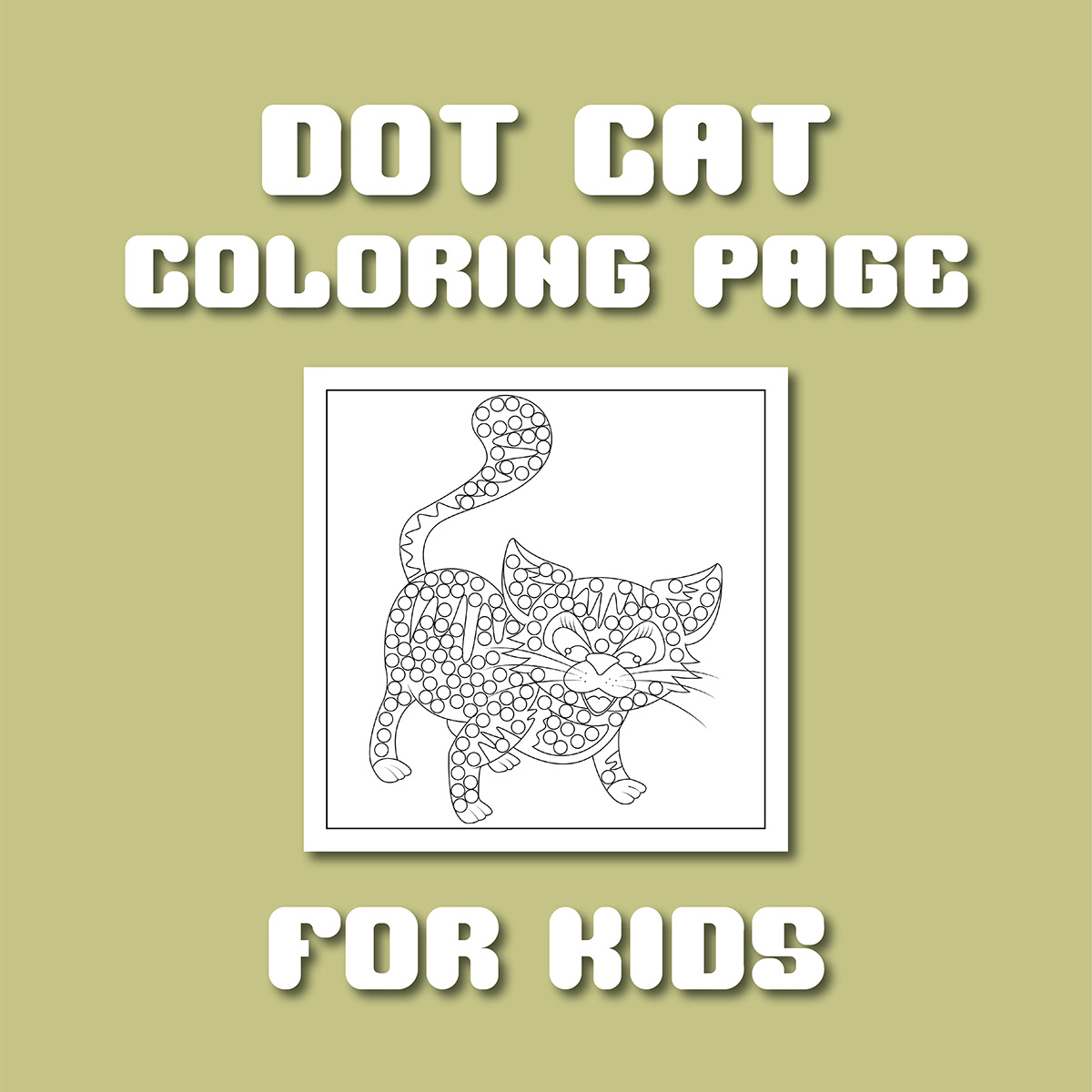 coloring dot dots Cat adobe illustrator Graphic Designer coloringbook coloringpages Dotcat DOTTODOT