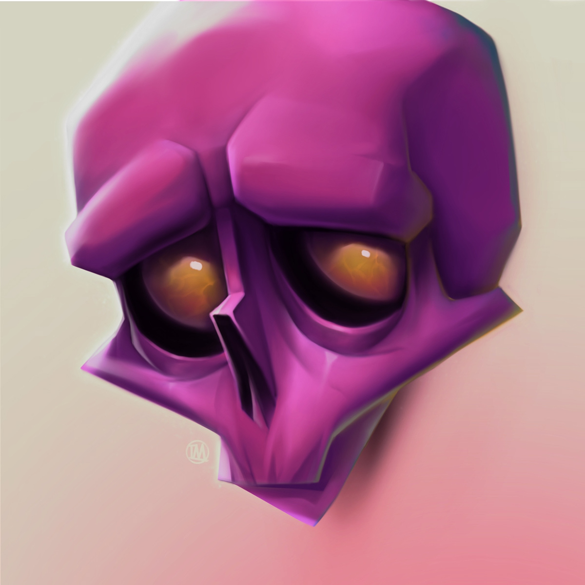 art CGart digitalart draw ivanoffmax Procreate skulart skull stylized