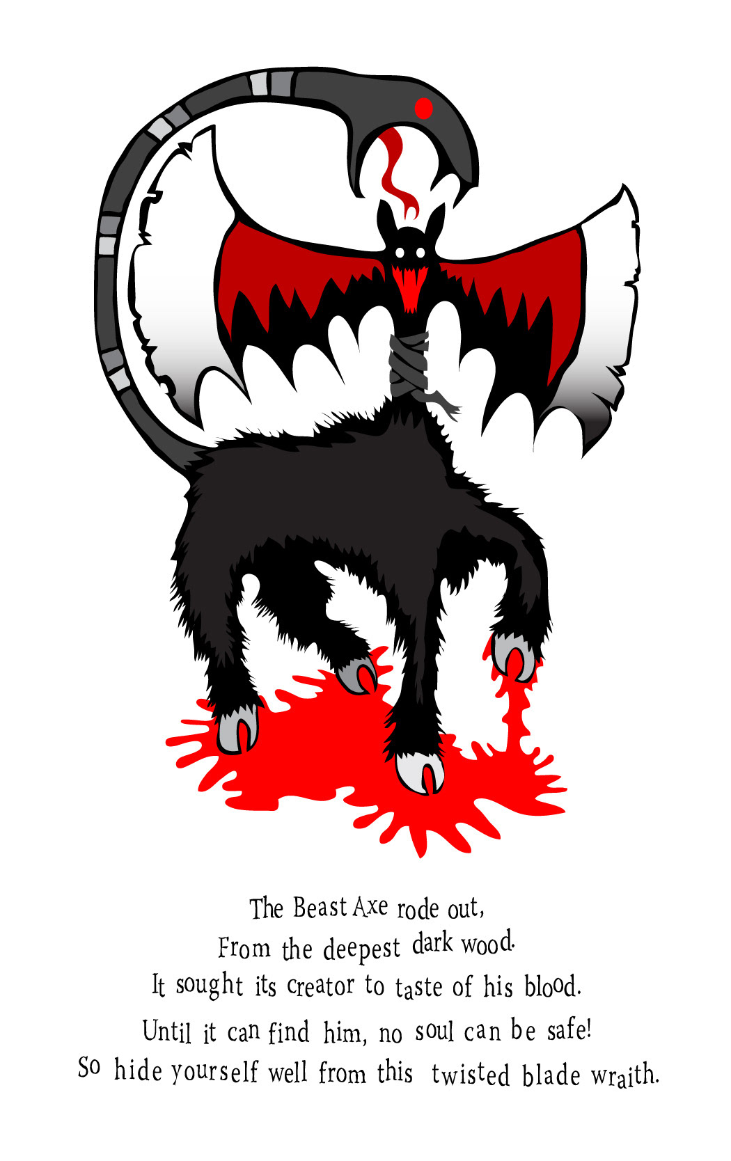 Illustrator gothic monster beast beastie bold Stark graphic clean crisp fantasy type
