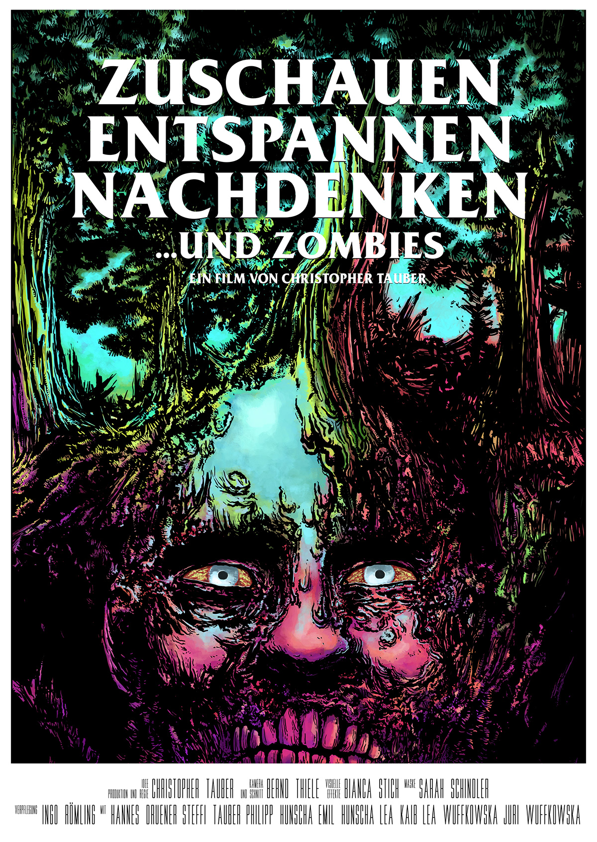 artposter artwork creepie   horror poster Scary zombie