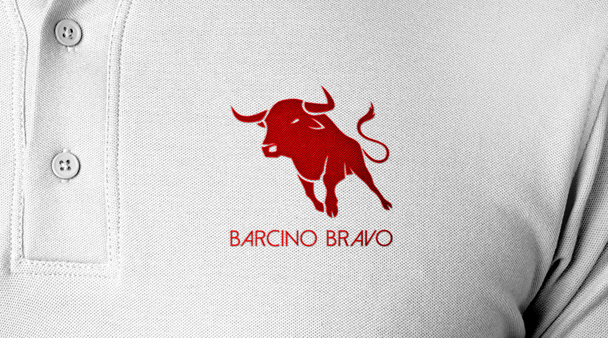 logo brand Barcino   bravo graphic Clothing identity