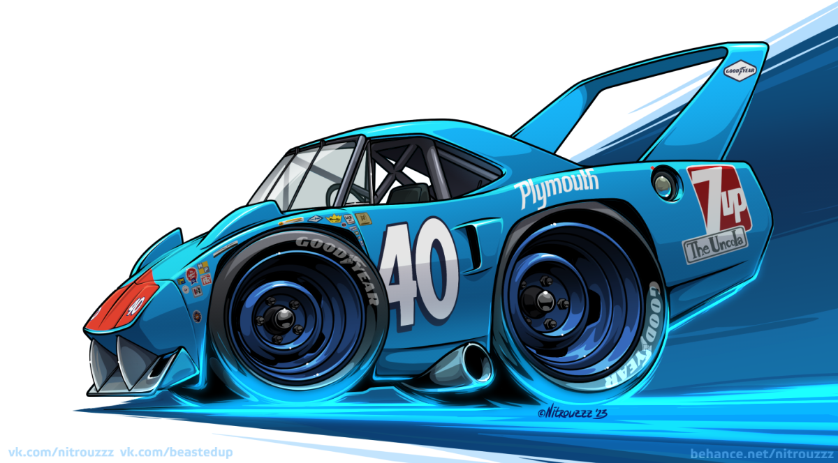 blue daytona muscle car NASCAR nitrouzzz Plymouth race car Racing sport SUPERBIRD