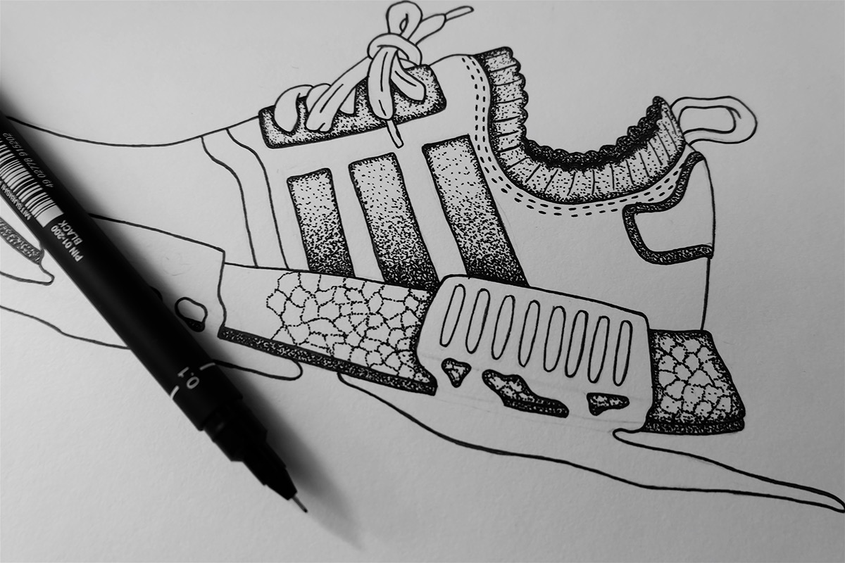 Discover more than 82 adidas shoes sketch