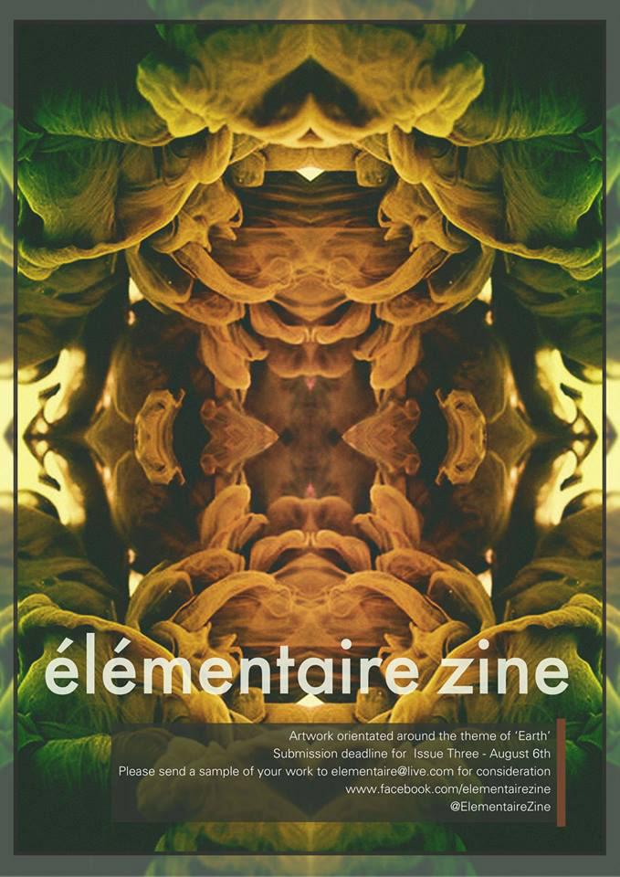 elementaire elements  Magazine  Zine   creative water fire earth psychedelic symmetry geometric