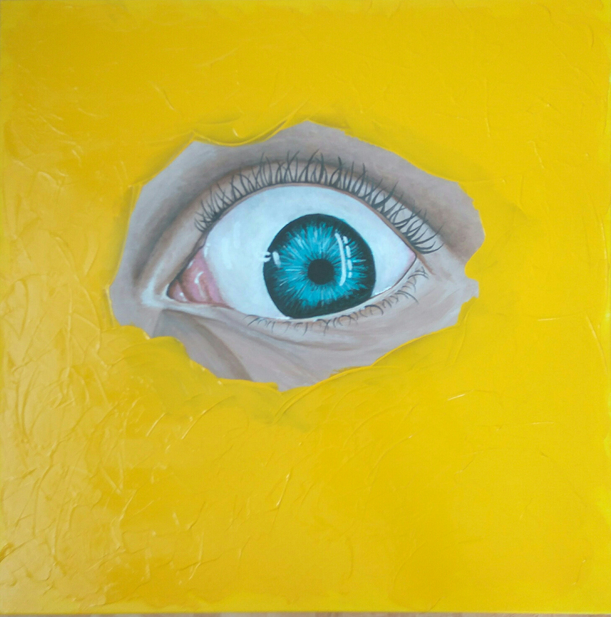 #painting #eye #yellow