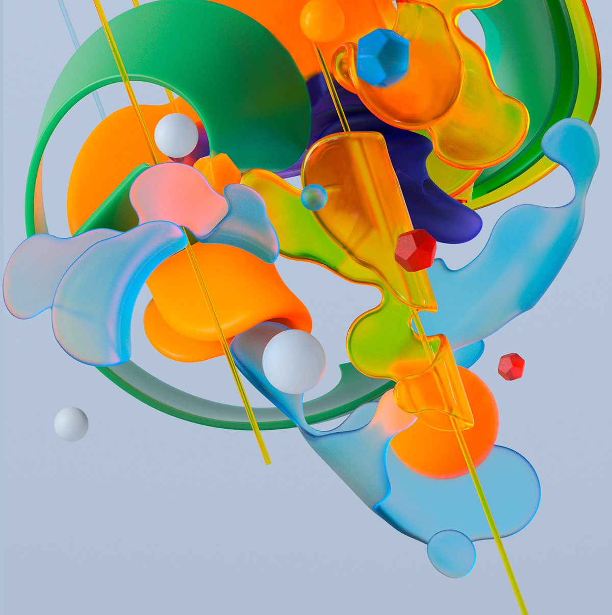 3D 3drender abstract abstraction digitalart glass houdini ILLUSTRATION  redshift shapes