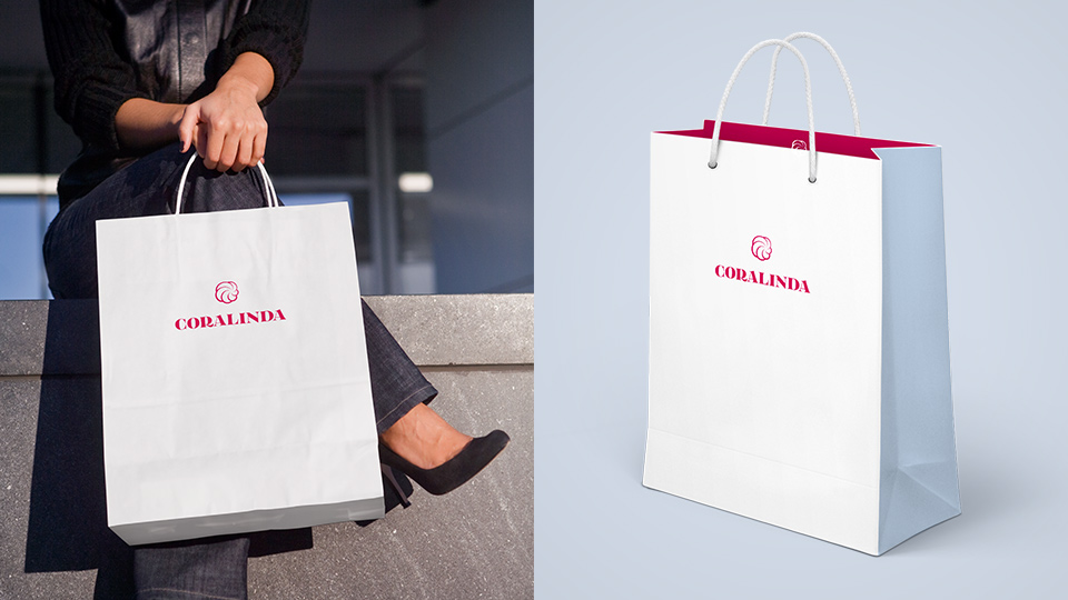 proprietary font serif shoe feminine pink Brazil Retail HAND LETTERING shopping bag analog type design