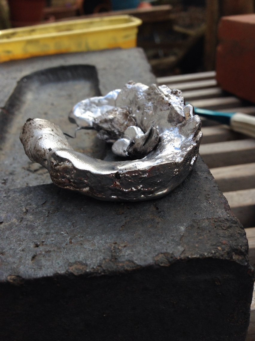 smelting lead casting metal industrial melting design sculpture