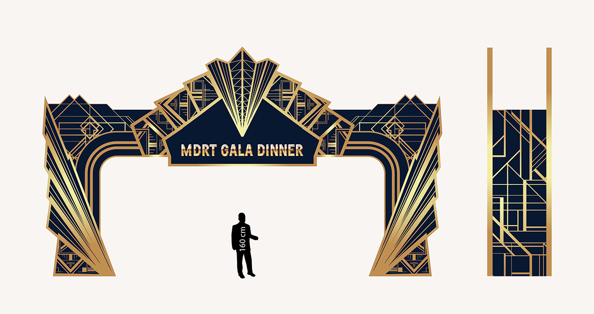 MDRT gala dinner event on Behance