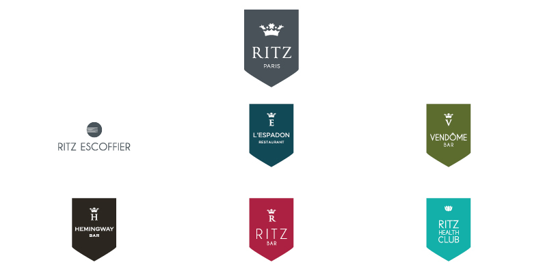 Ritz Axe Sud Paris logo identité visuelle Ritz Paris 