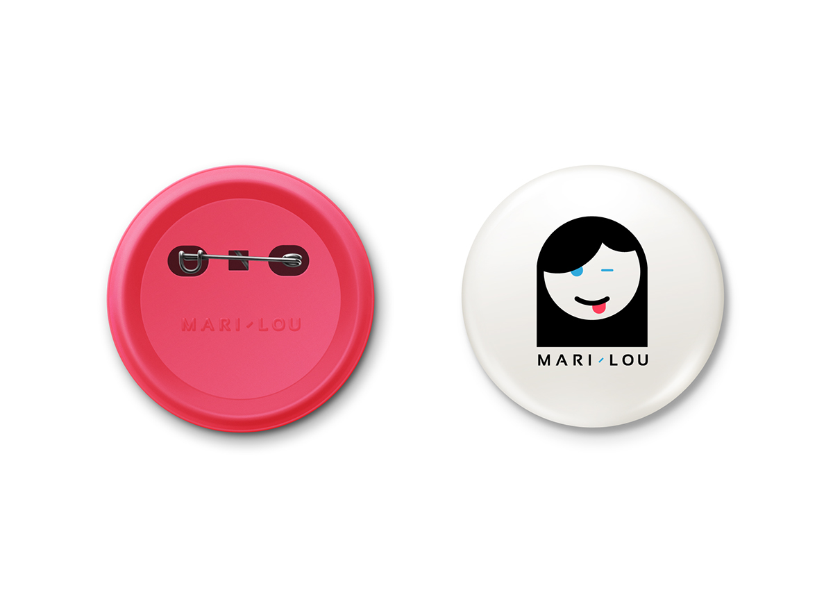 logo brand identity Character cloudtrap design athens Greece tshirt pins behaviours marilou mari-lou girl icons