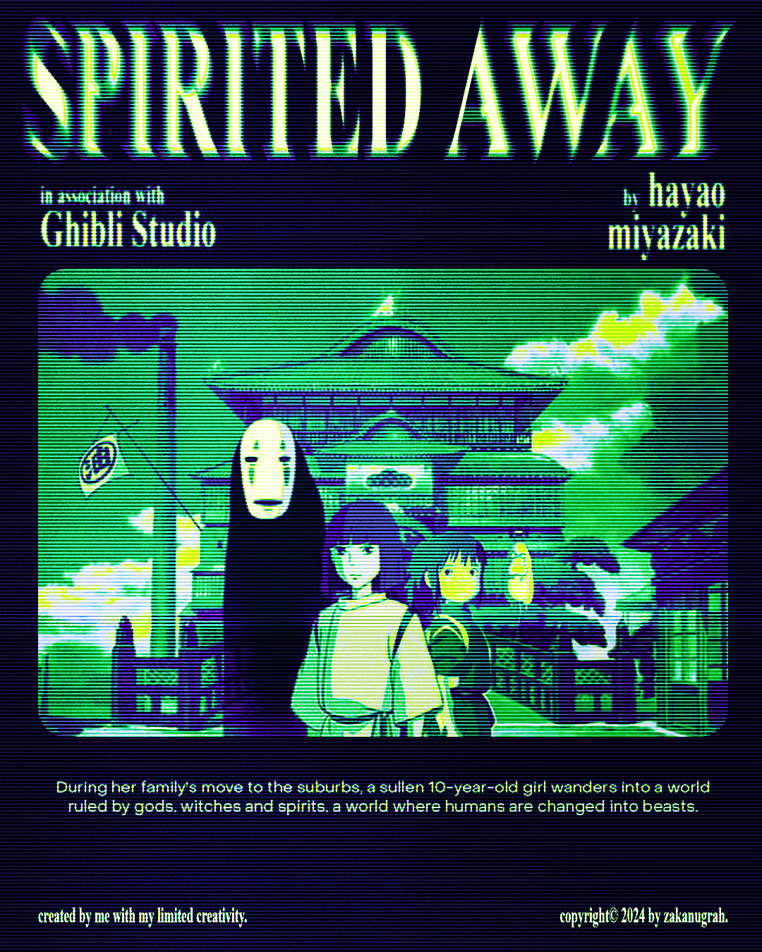 Spirited Away poster Project surrealism Design Graphic