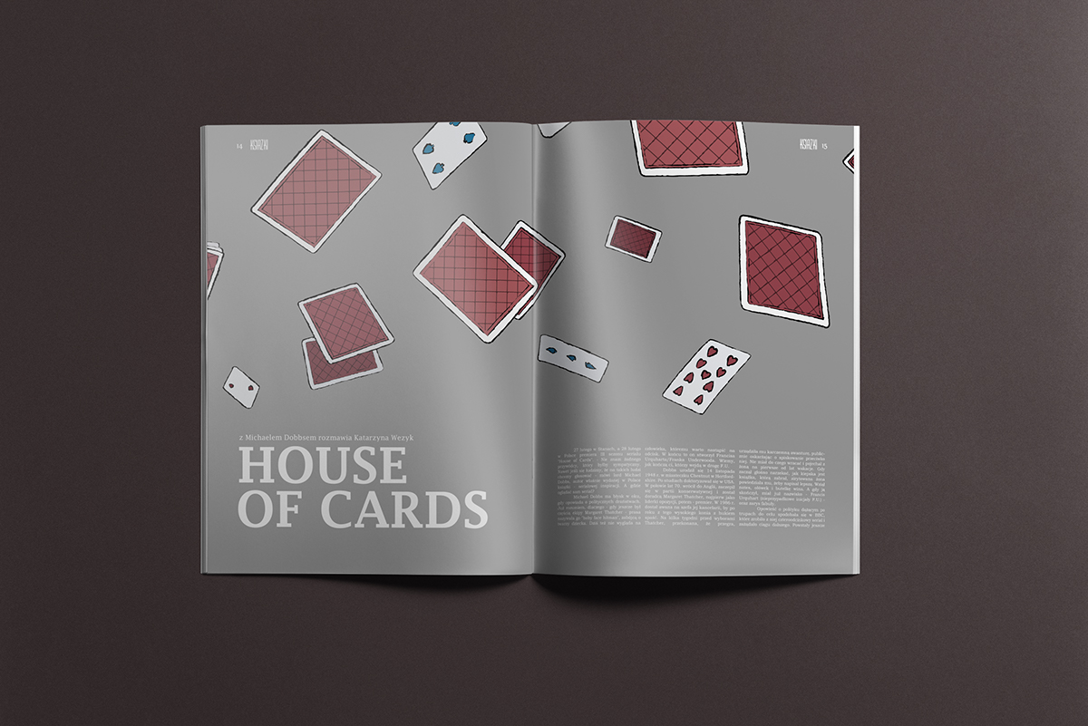 magazine magazine layout illustrations house of cards student show