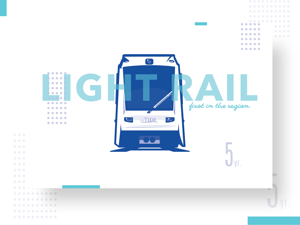 transportation Transit light rail anniversary seal