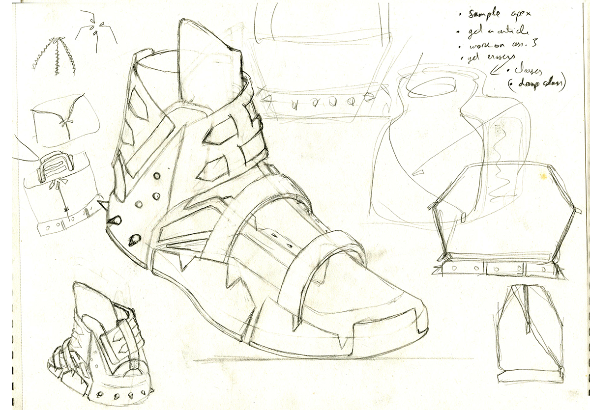 footwear sketch