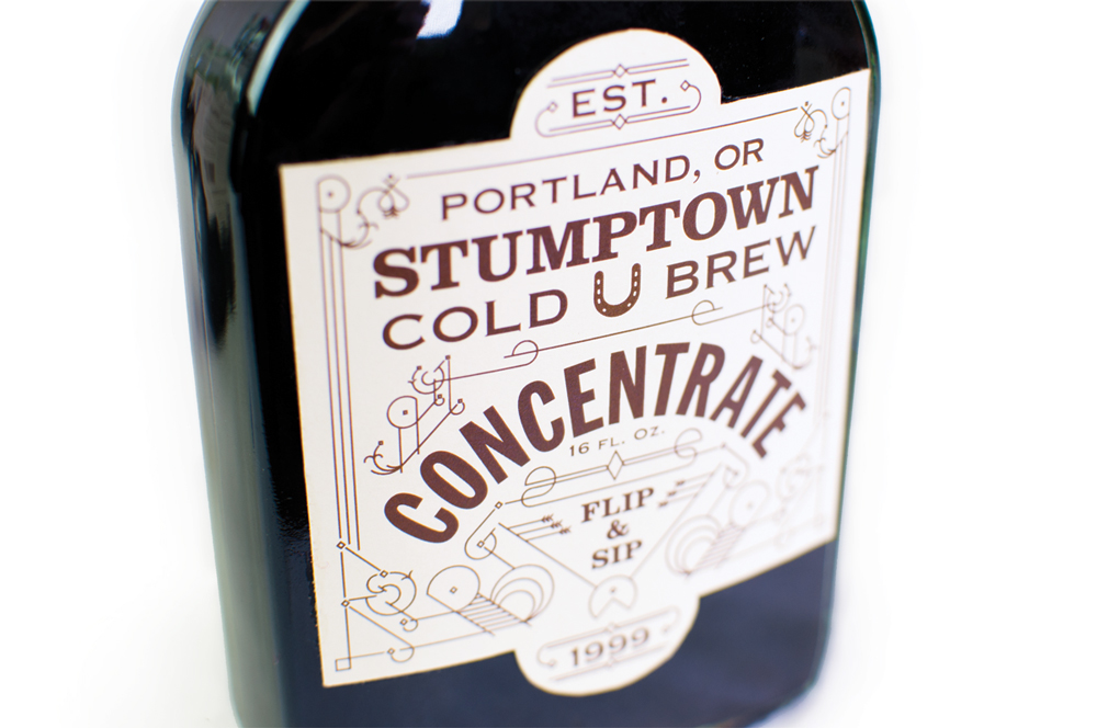 Coffee coffee packaging Stumptown Coffee Cold Brew Coffee hand done typography