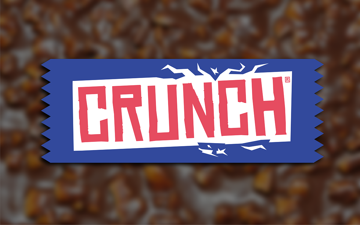 crunch chocolate nestle chocolate bar logo redesign panama