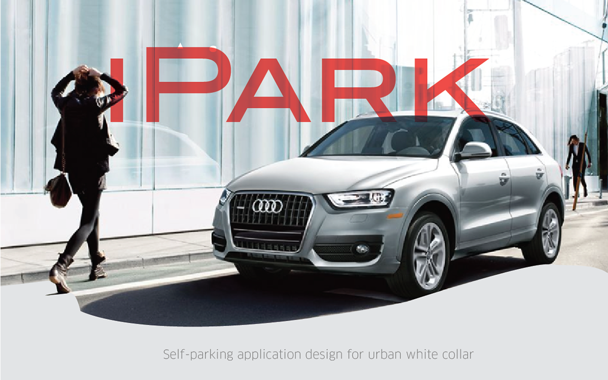 Audi self-parking car app parking system user experience user interface