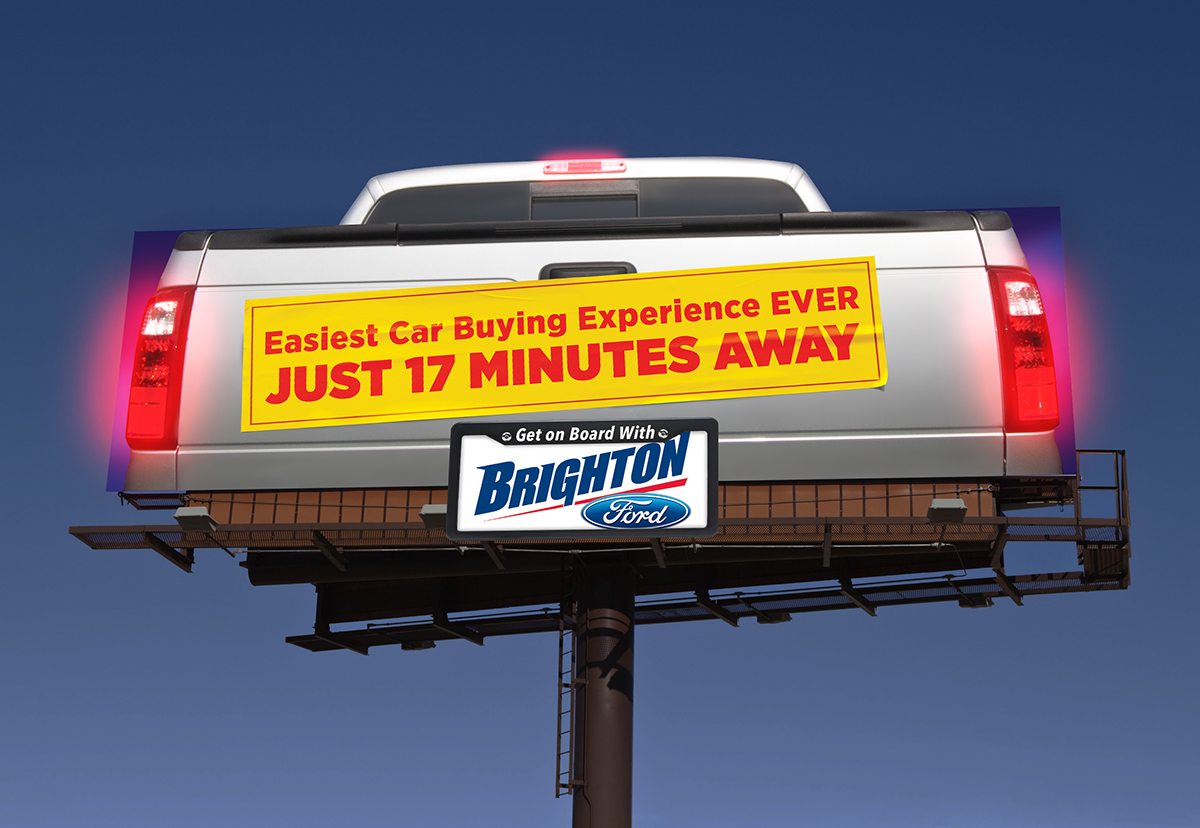 Ford billboard Outdoor dealership