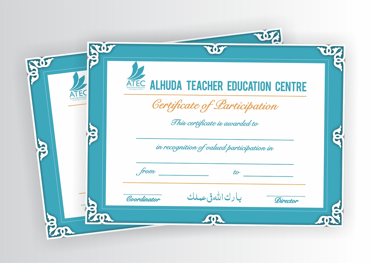 Certificates Training certificate