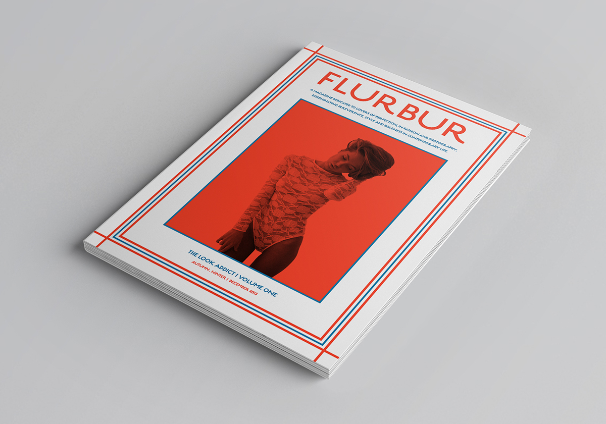 editorial Layout photo fashionable magazine flurbur