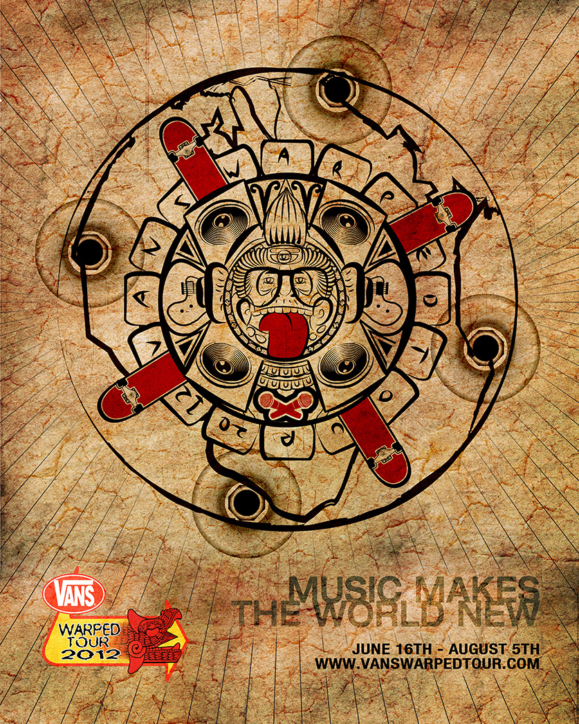 VANS Warped Tour poster aztec creativeallies contest