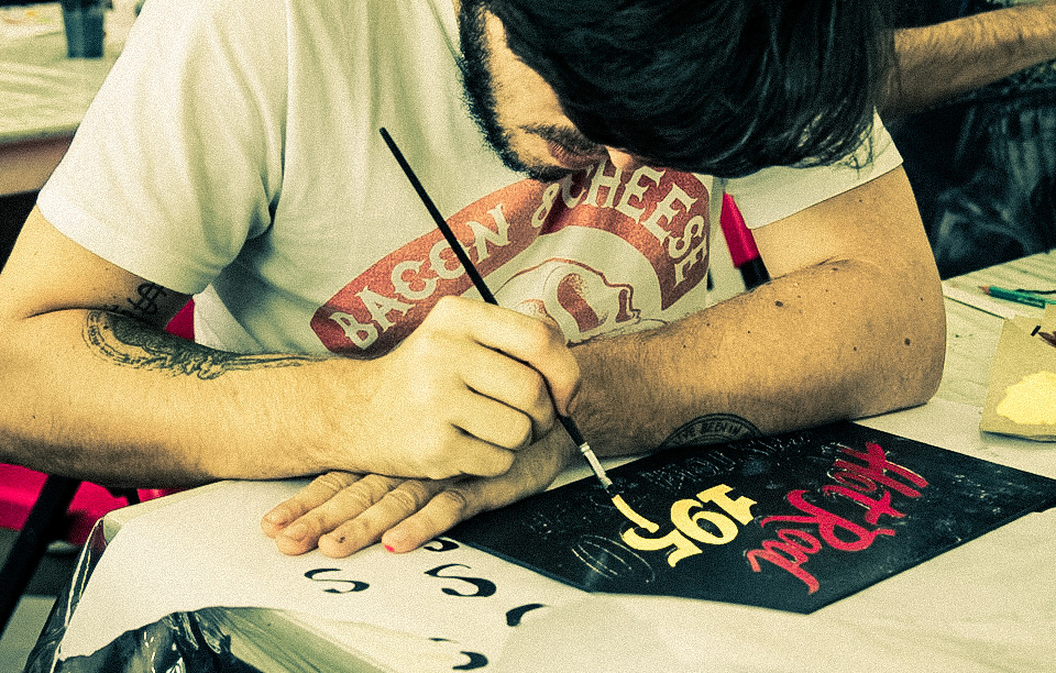 sign painting Caetano Calomino Marcus Costa caligrafia tipografia letrista