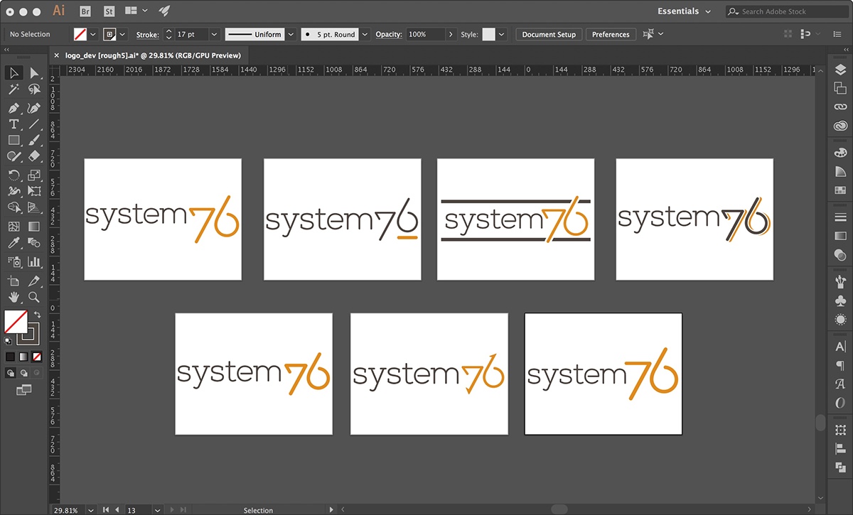 Adobe Portfolio Identity Design branding  Logo Design color theory Brand Voice Logotype rebranding system76 in-house