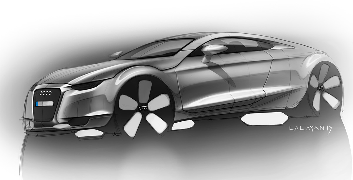Audi tt concept sketch Render Tigran Lalayan