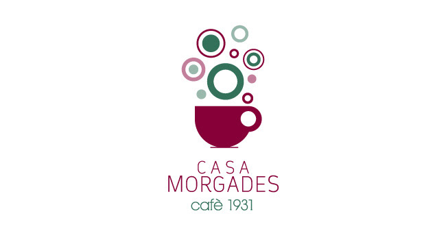 Casa Morgades brand logo Logotype spain  catalunya cardedeu Coffee  marca stationary graphic uc españa