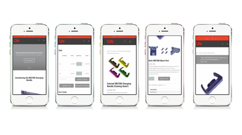 Responsive Design mobile web e-commerce Shopping product
